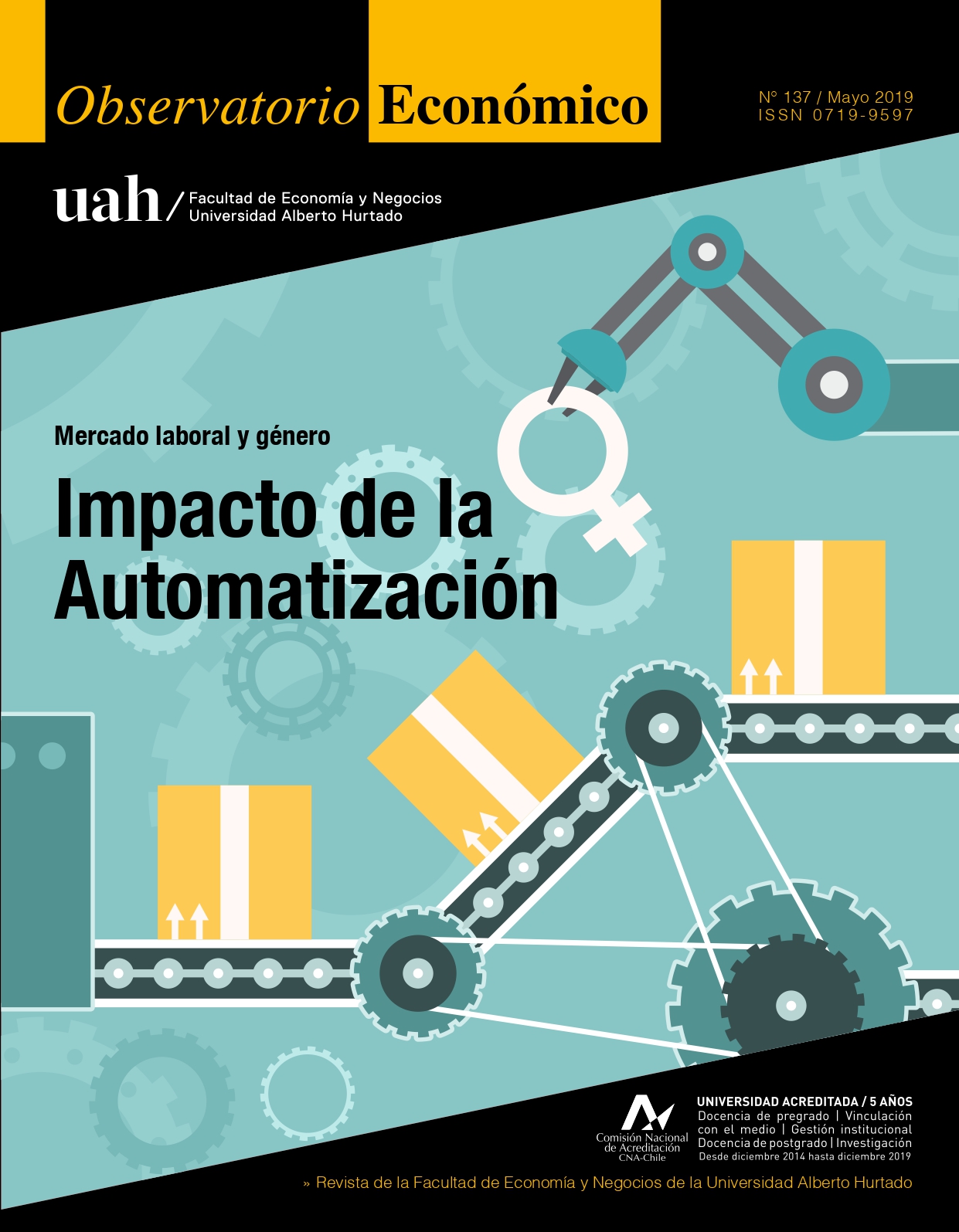 Título del número de la revista : "Mercado laboral y género : Impacto de la Automatización"