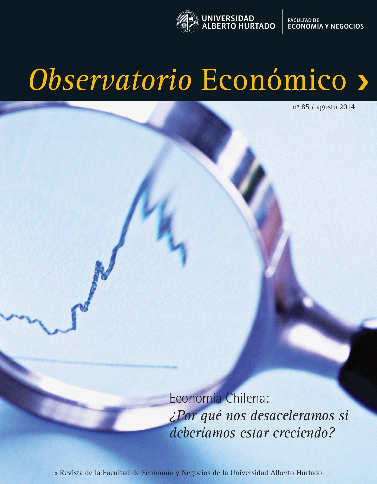 Título del número de la revista : "Economía Chilena : ¿Por quénos desaceleramos si deberíamos estar creciendo?"